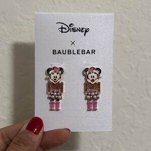 Disney x Baublebar Minnie Mouse Nutcracker Earrings